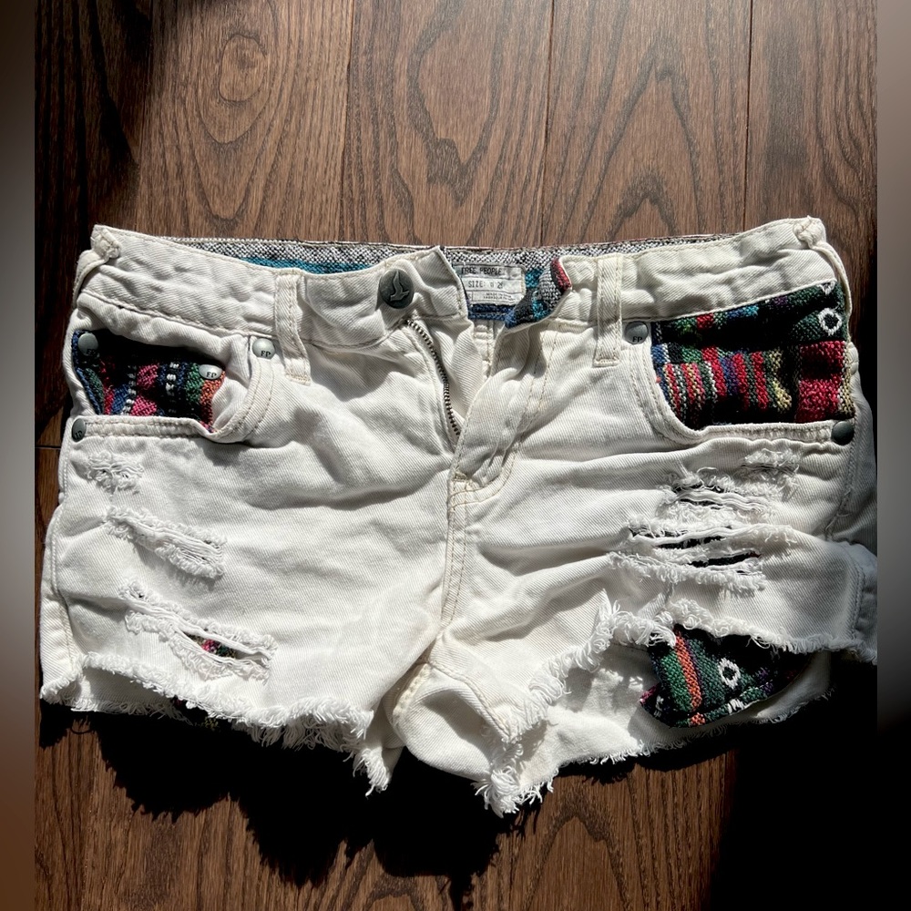 Free People Boho Jean Shorts